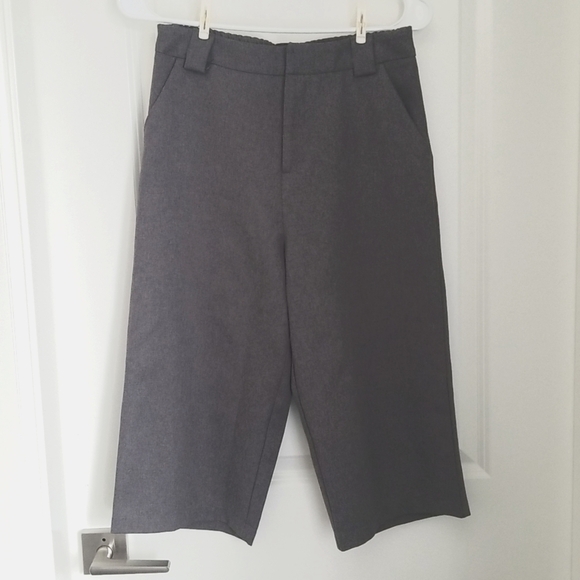 Grey Knee Length Trouser Shorts - Picture 1 of 9
